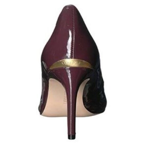Calvin Klein Kirstin Pumps in Dark Cranberry Patent - Picture 14 of 15